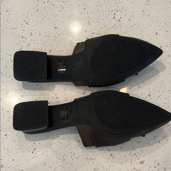 Black Women's Bow Mules - Picture 4 of 4